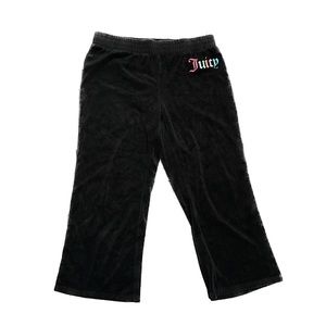 VINTAGE BLACK CROPPED JUICY PANTS